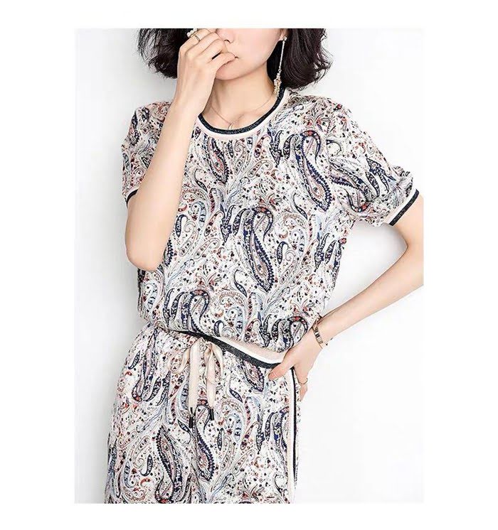 Chanel女裝 香奈兒套裝 法國專櫃同步 2019新款 高品質 氣質復古腰果花套裝  xly1428